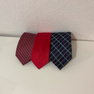 Apt. 9 Red and Blue Striped Tie Trio